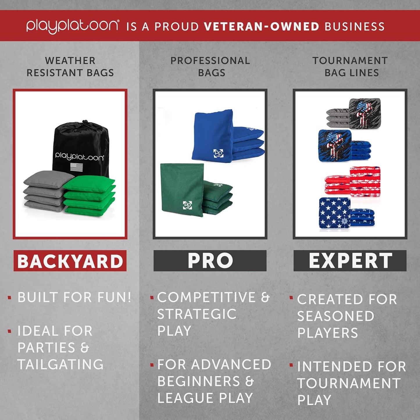 Premium Weather Resistant Duckcloth Cornhole Bags - Set of 8 Bean Bags for Corn Hole Game - Regulation Size & Weight