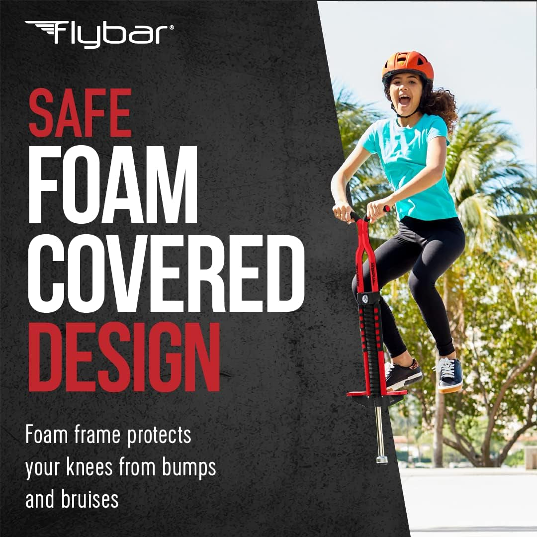 Master Pogo Stick for Kids Ages 9+, 80–160 Lbs – Easy Grip Handles – Active Exercise Toy for Tweens & Teens – Outdoor Toy with Non-Slip Foot Pegs for Boys and Girls – No Assembly Needed