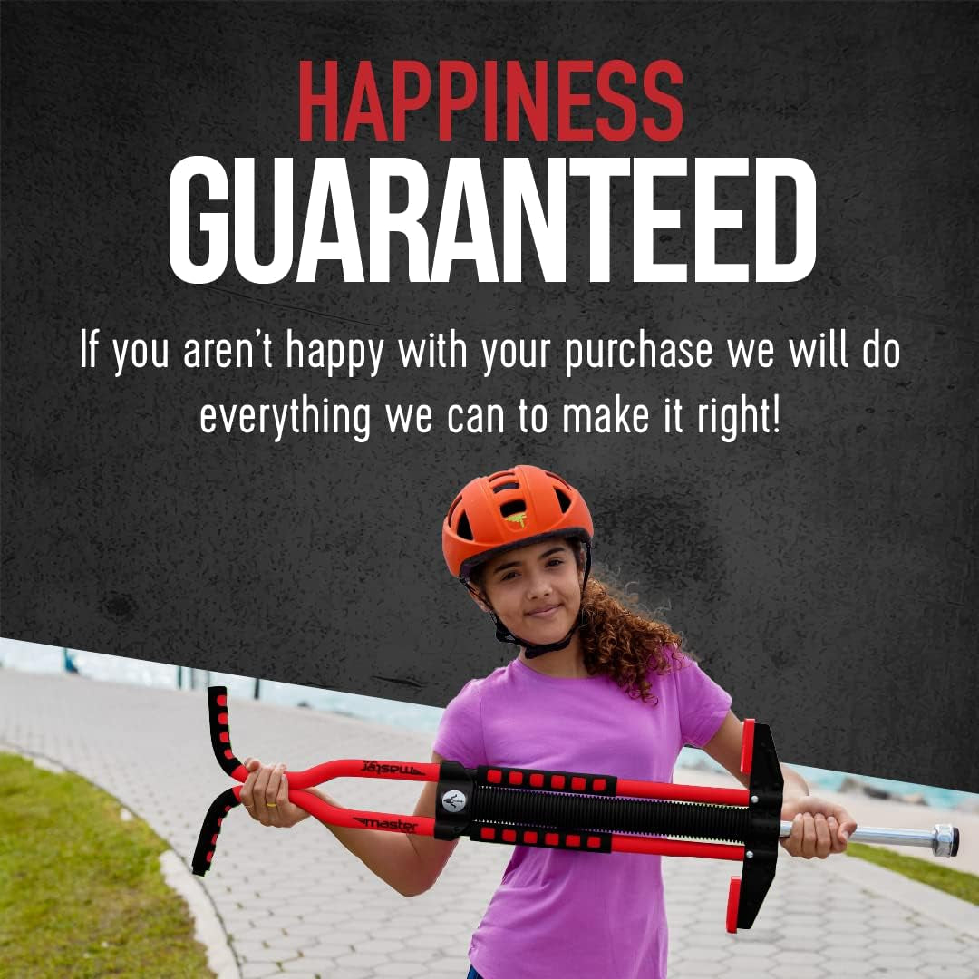 Master Pogo Stick for Kids Ages 9+, 80–160 Lbs – Easy Grip Handles – Active Exercise Toy for Tweens & Teens – Outdoor Toy with Non-Slip Foot Pegs for Boys and Girls – No Assembly Needed